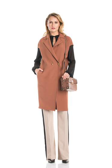 Daniella Cristea Cordially Thought Brown Gilet