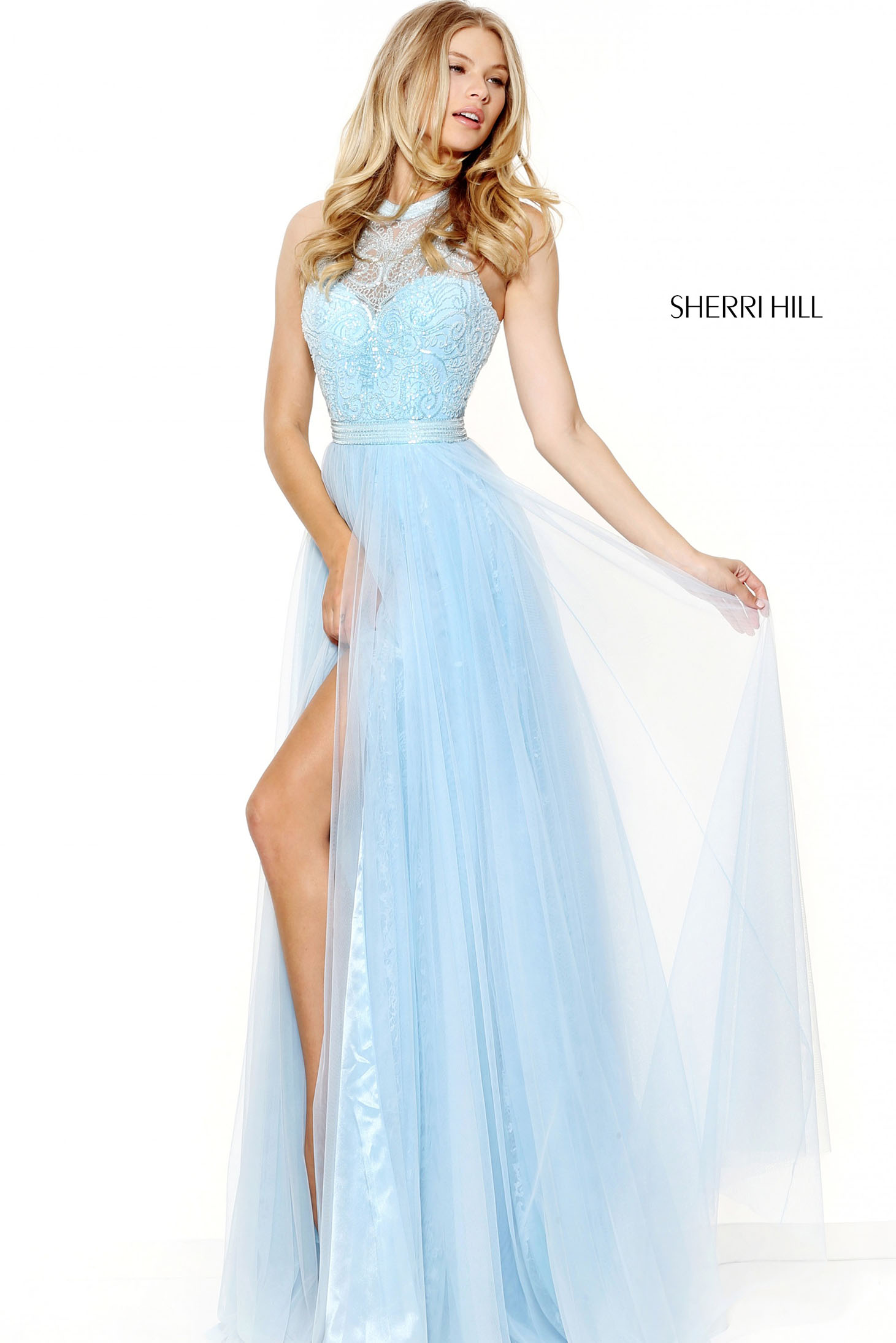 Sherri Hill 50859 LightBlue Dress 1 - StarShinerS.com