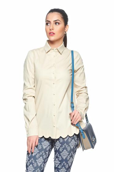 PrettyGirl Famous Touch Cream Shirt