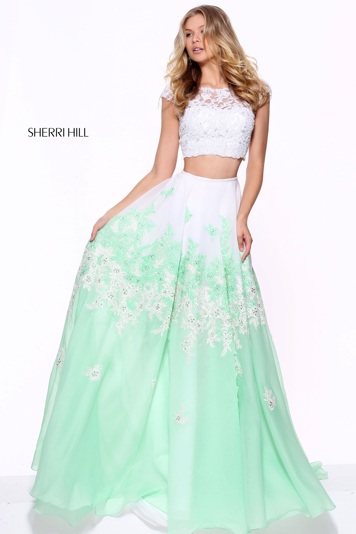 Sherri Hill 51122 Green Dress