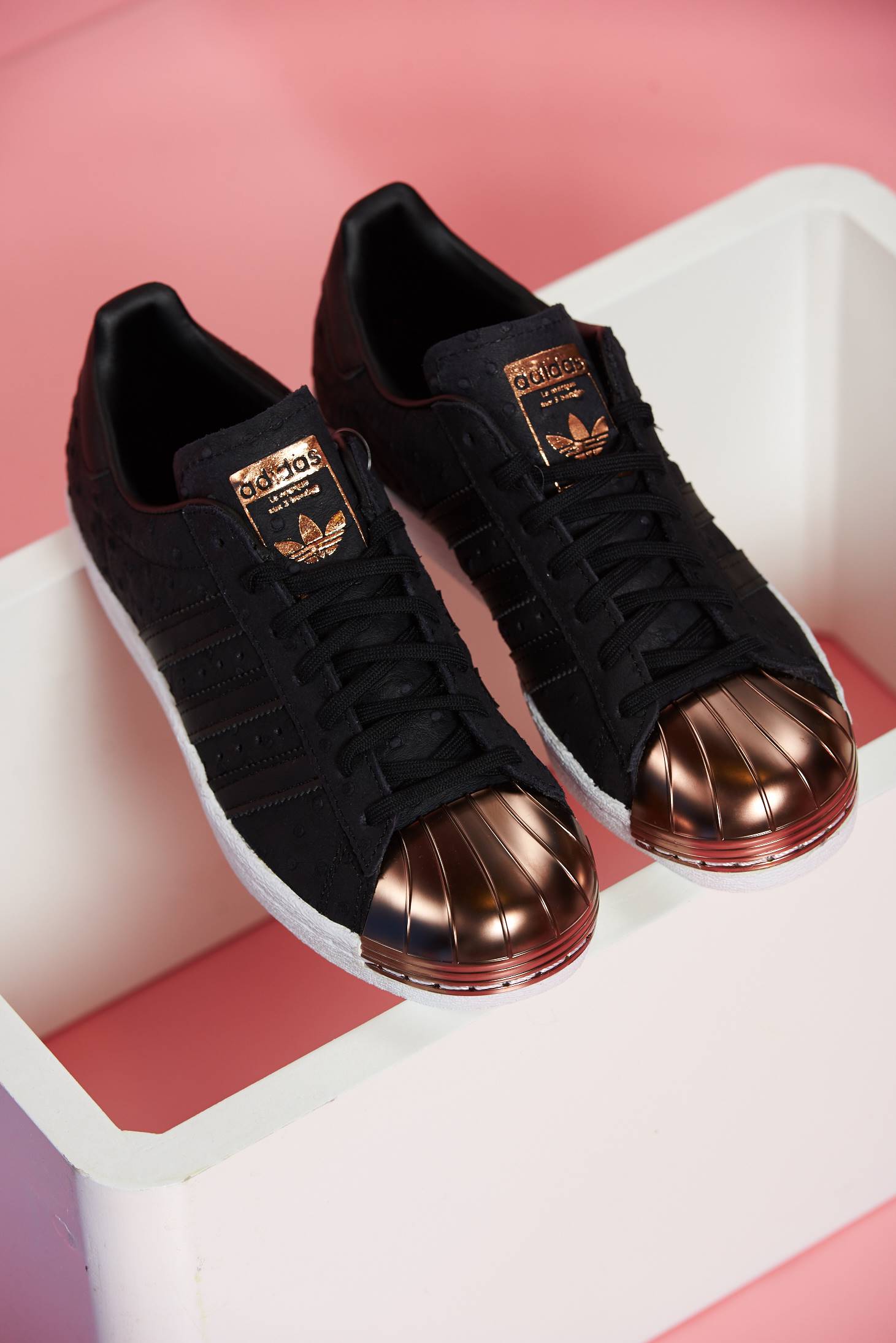 adidas originals superstar 80s black floral shoes
