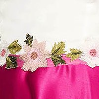 Artista lightpink long dress embroidery details