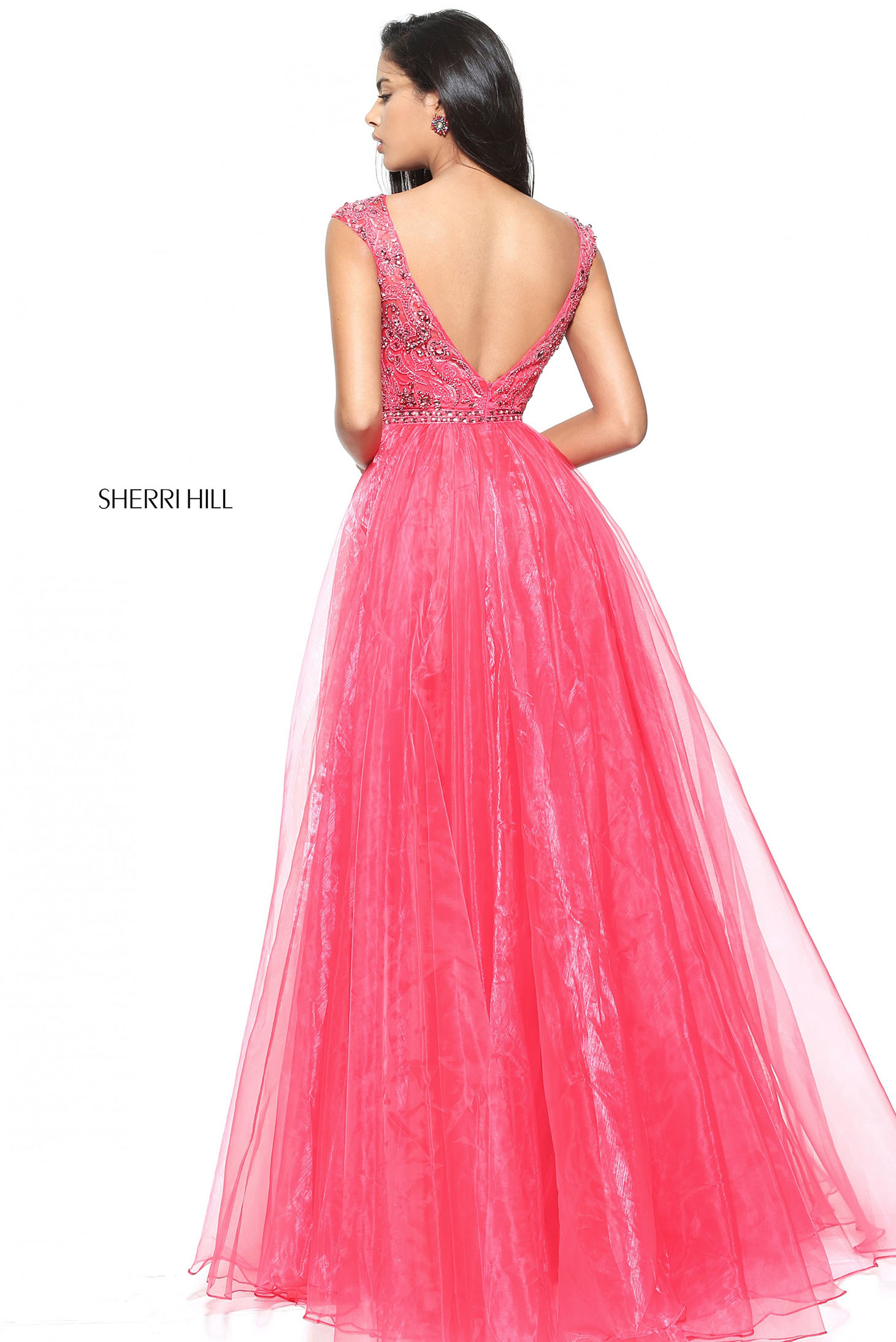 Sherri Hill 50954 Coral Dress