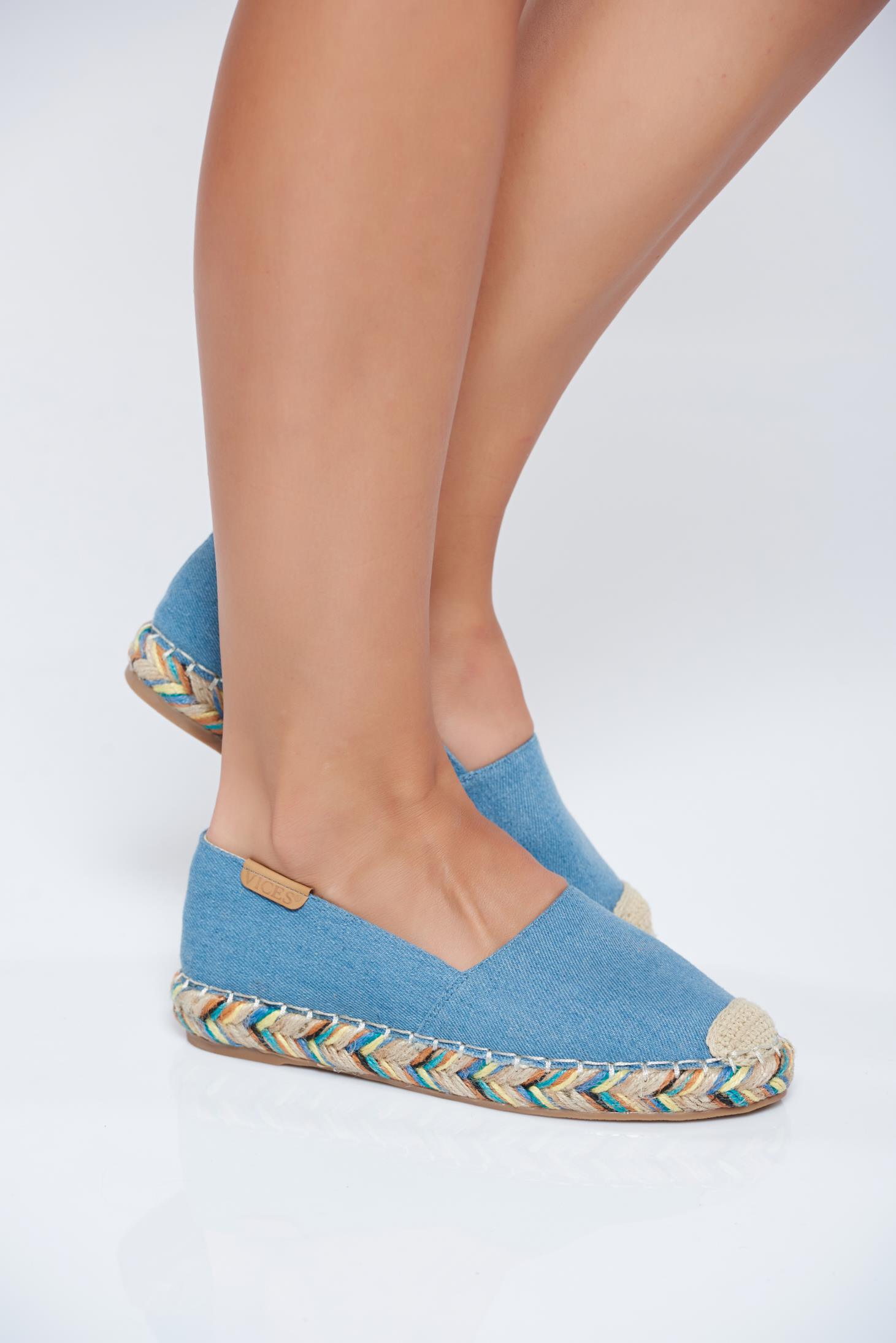 blue denim espadrilles