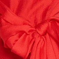 Piros Ana Radu alkalmi rövid ruha enyhén rugalmas anyag ujjatlan fazon