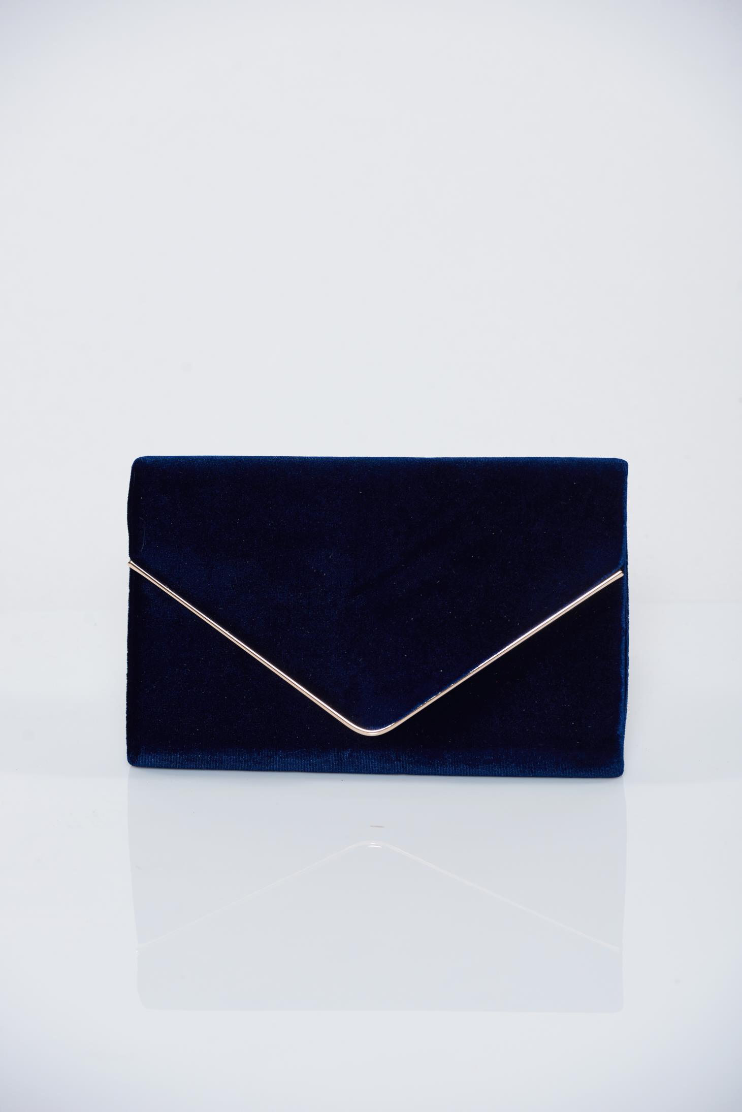 dark blue clutch bag