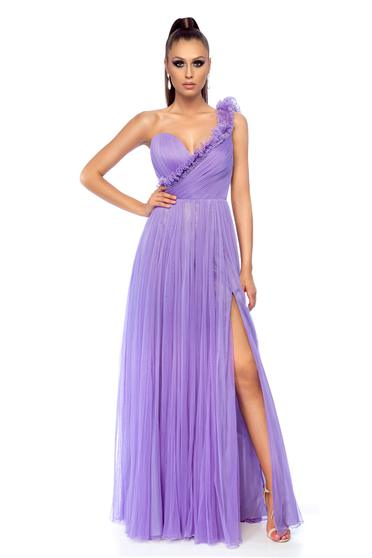 Ana Radu occasional lila one shoulder dress with push-up cups