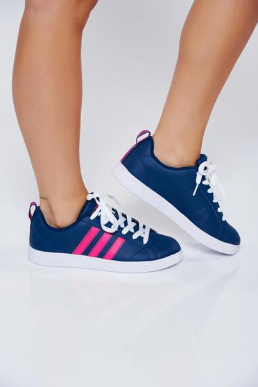 Originals Adidas blue casual sneakers with lace and light sole