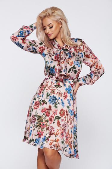 PrettyGirl elegant rosa daily dress from voile fabric