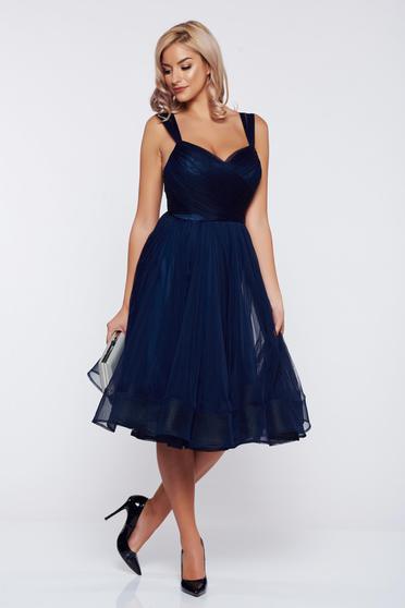 Ana Radu occasional darkblue cloche dress with push-up cups