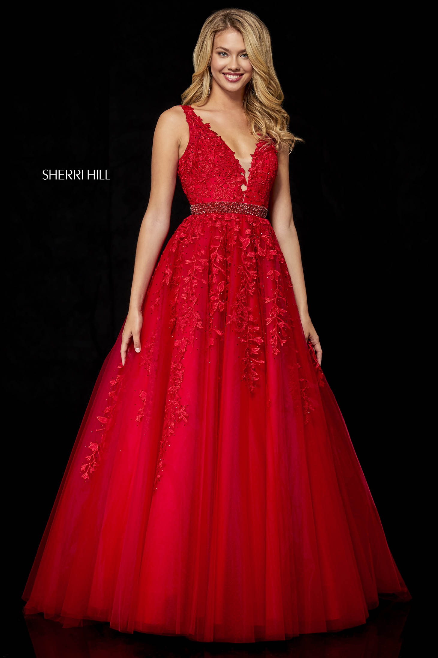 Sherri Hill 11335 Red Dress 1 - StarShinerS.com