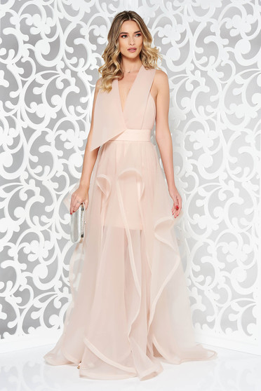 Ana Radu rosa cut back occasional dress