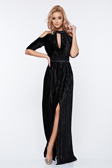 Artista black occasional dress cut-out sleeves