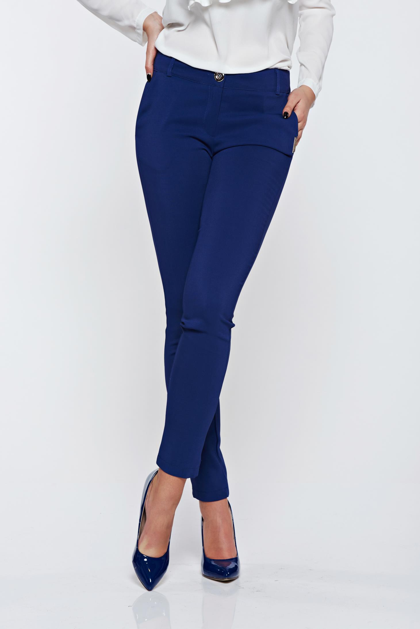 Blue office trousers Clearance