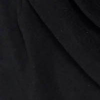Fekete magassarkú valódi bőrből készült csizma enyhén hegyes orral fordított bőr felsőrész