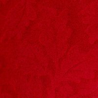 Palton din jaquard rosu scurt in clos cu umerii buretati - Artista