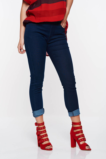 Top Secret blue jeans skinny jeans elastic cotton with front and back pockets