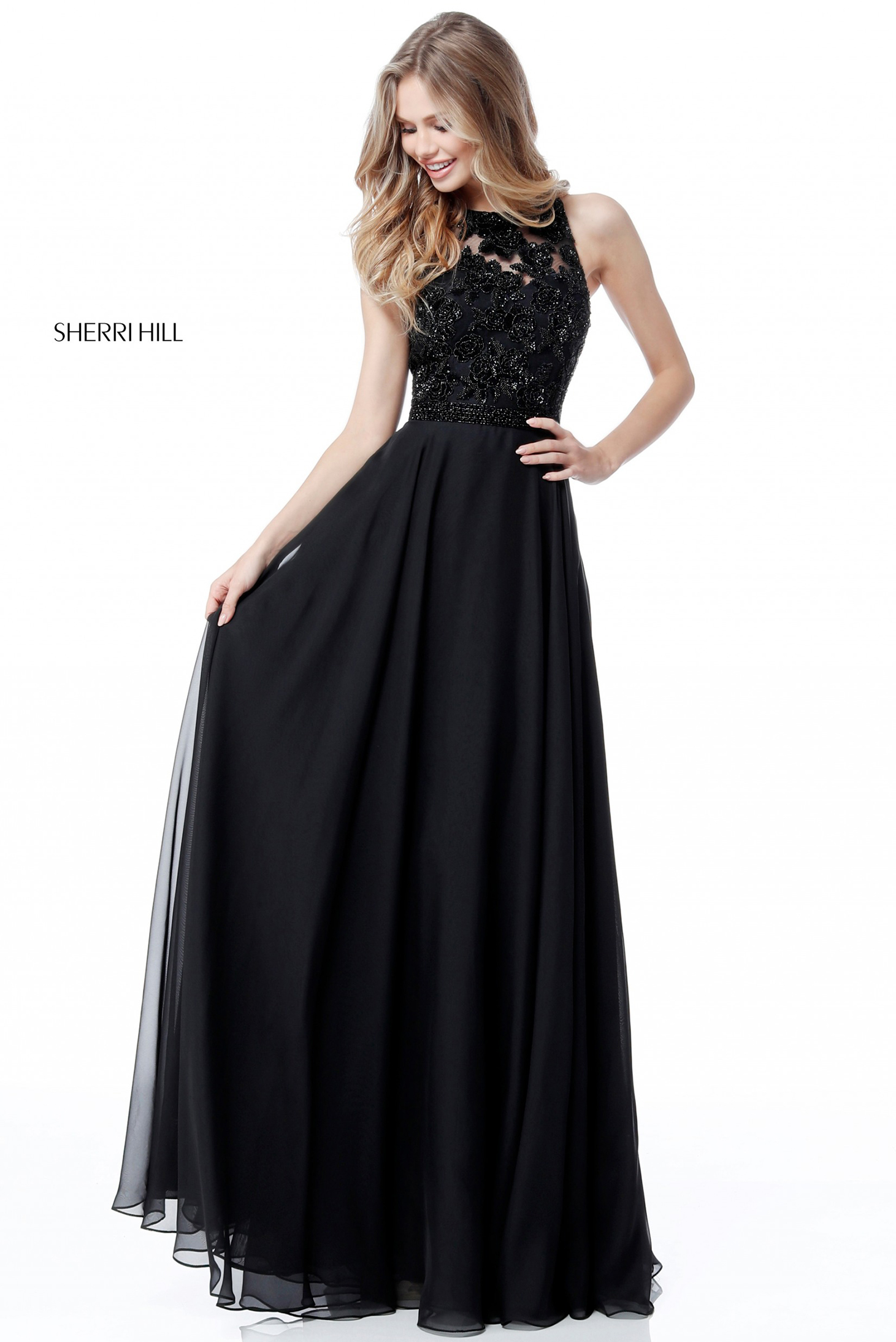 Sherri Hill Black Prom Dress 2024 - Kelsi Melitta
