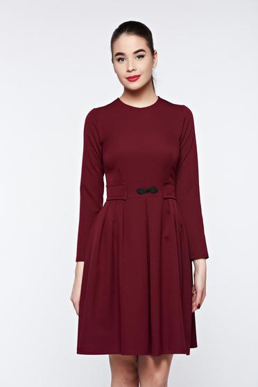 Artista burgundy office cloche dress slightly elastic fabric