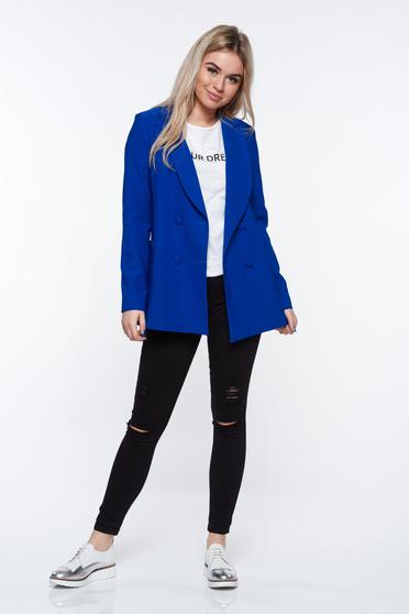 Artista blue jacket office from non elastic fabric with inside lining