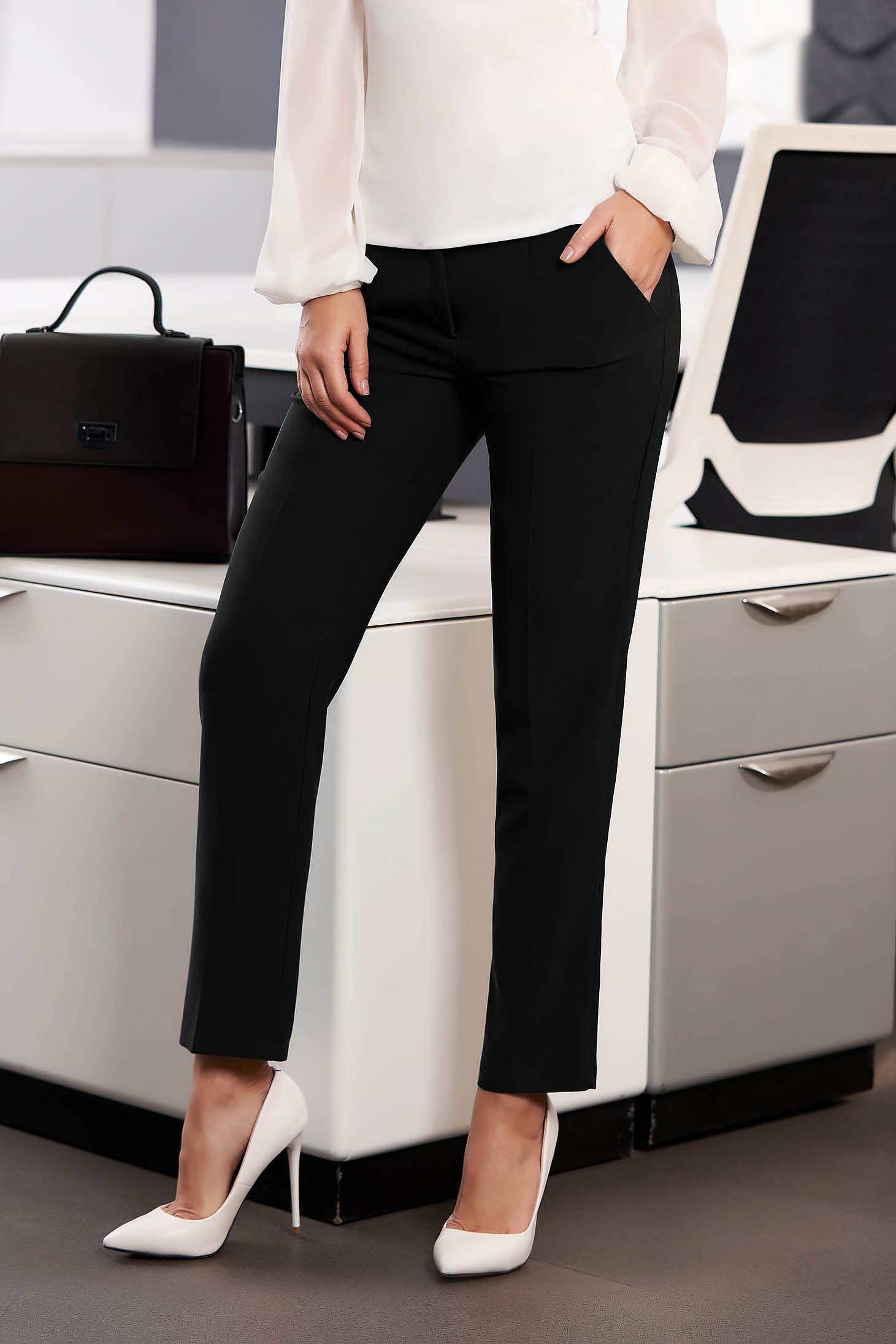 black office trousers