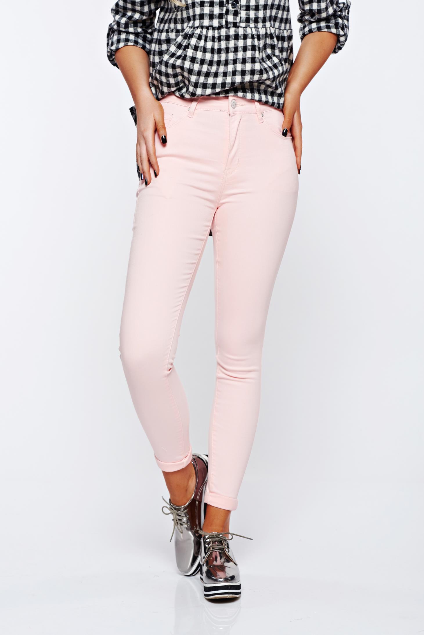 light pink skinny jeans