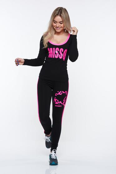 MissQ pink set sporty from elastic fabric with tented cut