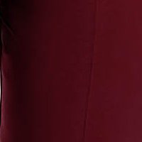 StarShinerS burgundy office trousers with pockets medium waist slightly elastic fabric with straight cut