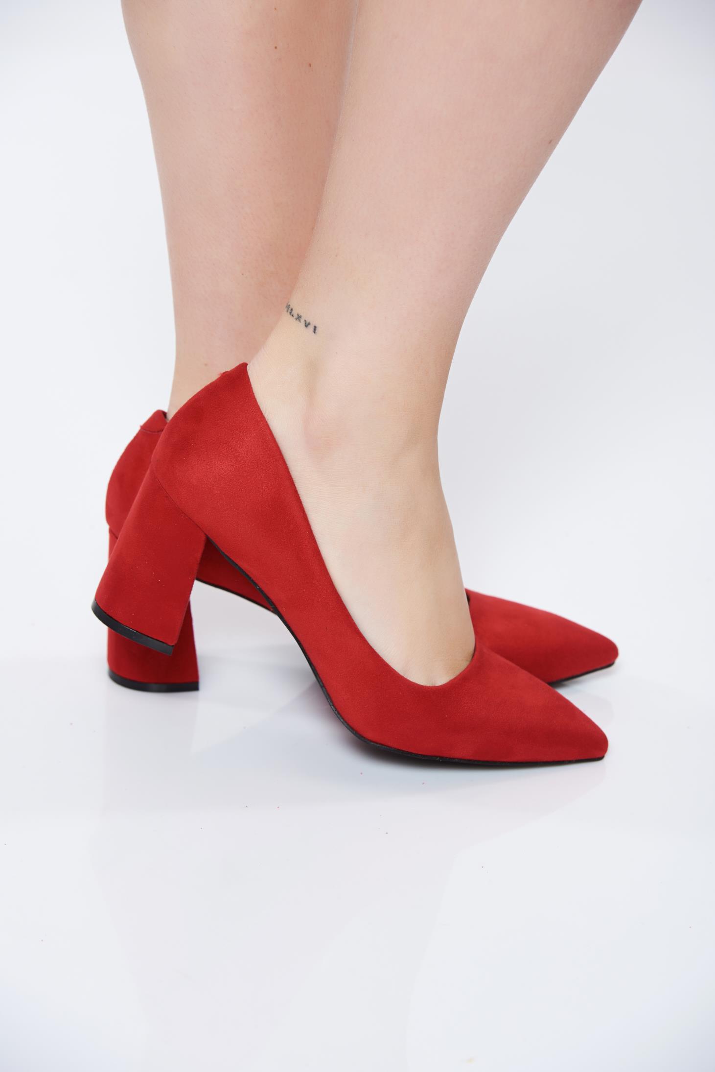 chunky red shoes