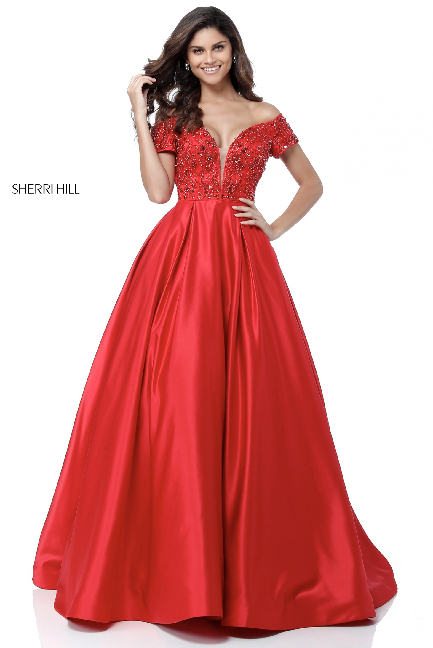 Sherri Hill 51611 Red Dress