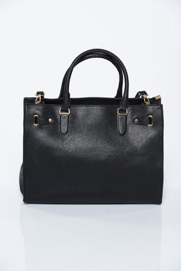 Black bag office from ecological leather