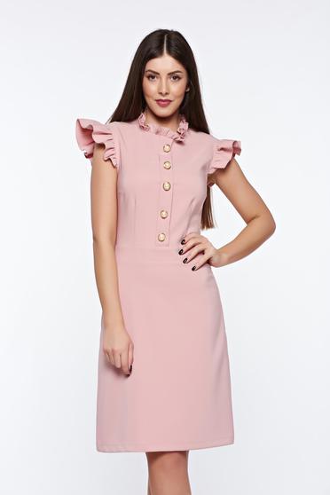 LaDonna rosa elegant dress from elastic and fine fabric with inside lining