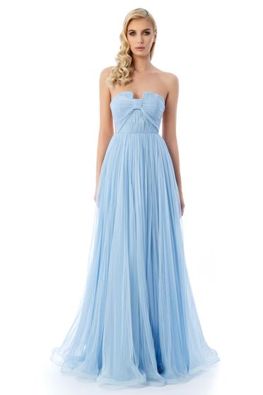 Ana Radu lightblue luxurious dress with inside lining from tulle corset