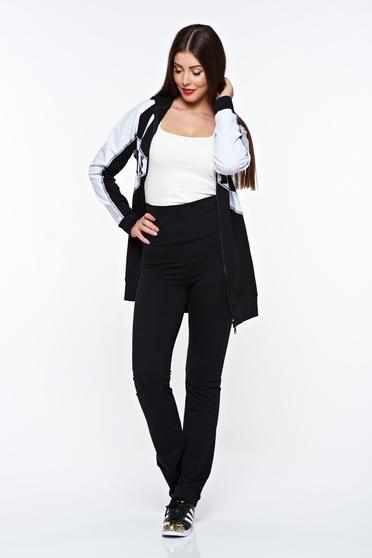 MissQ black casual high waisted set with undetachable hood cotton