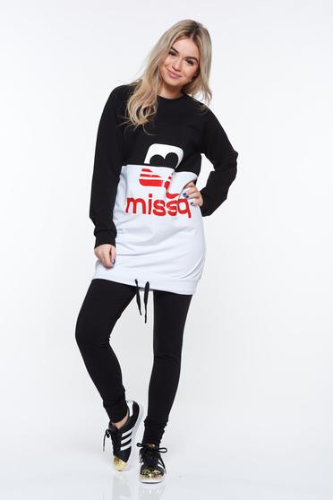 MissQ black sporty set cotton with elastic waist
