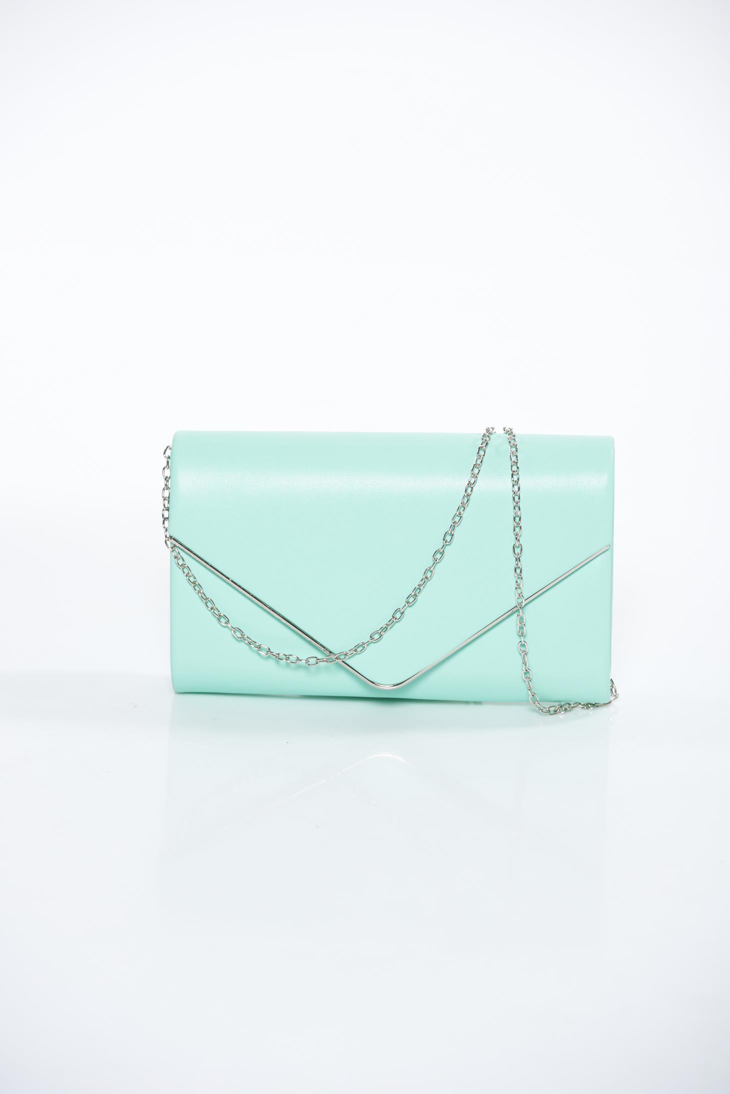 light green clutch bag