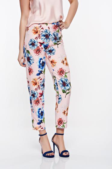 SunShine rosa elegant conical trousers from non elastic fabric with medium waist