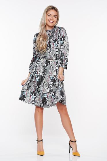 PrettyGirl black daily dress airy fabric with inside lining with elastic waist