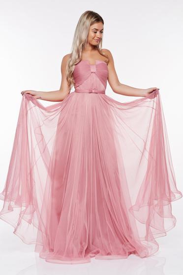 Ana Radu rosa luxurious dress with inside lining from tulle corset