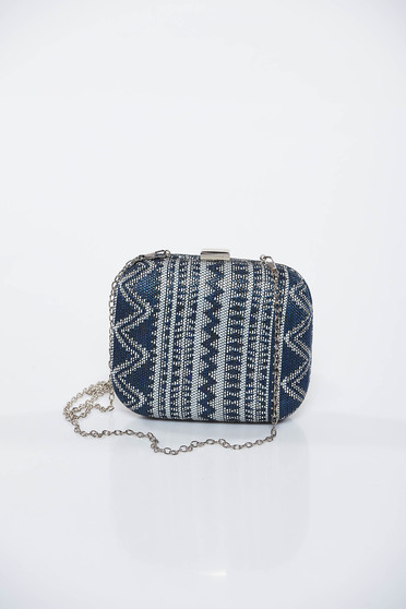 Top Secret grey bag casual long chain handle metallic buckle