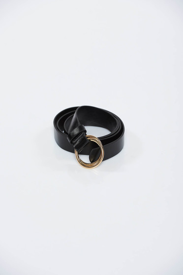 StarShinerS black belt metallic buckle from ecological leather