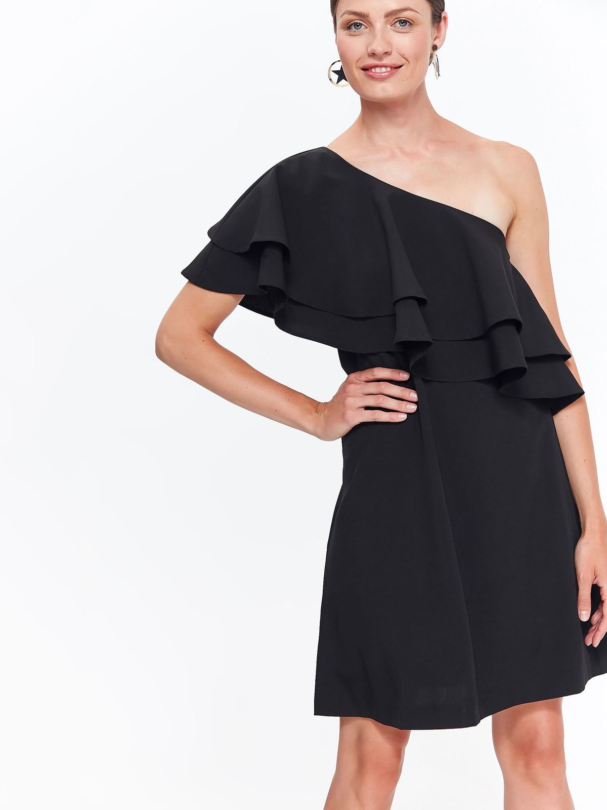 ruffle chest dress
