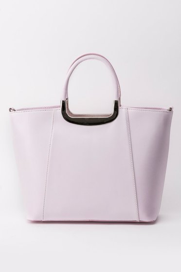 Rosa office bag natural leather short handles