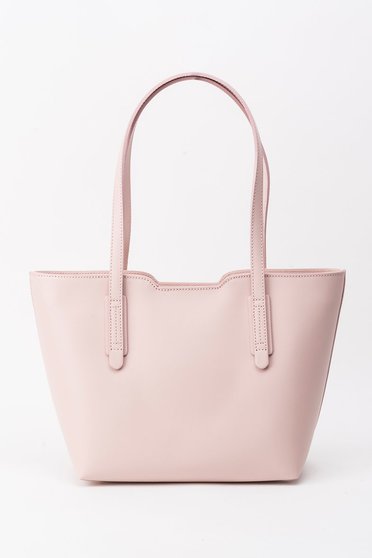 Rosa bag office natural leather short handles