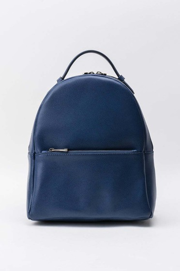 Darkblue backpacks casual natural leather