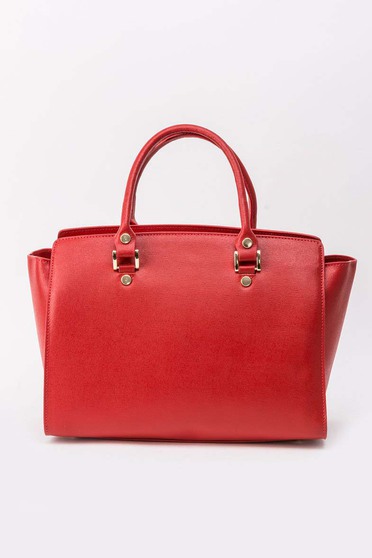 Red bag office natural leather
