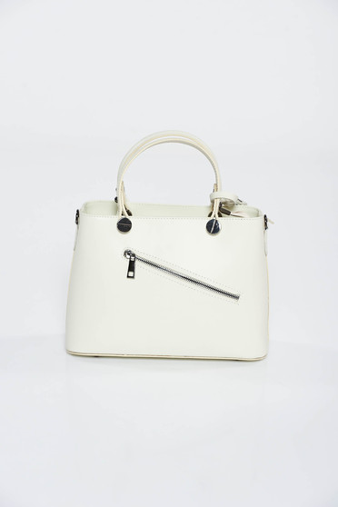 Nude bag office natural leather medium grab handles