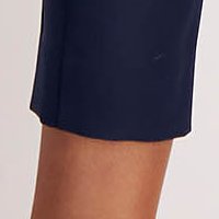 Pantaloni din stofa usor elastica bleumarin conici cu talie inalta - StarShinerS