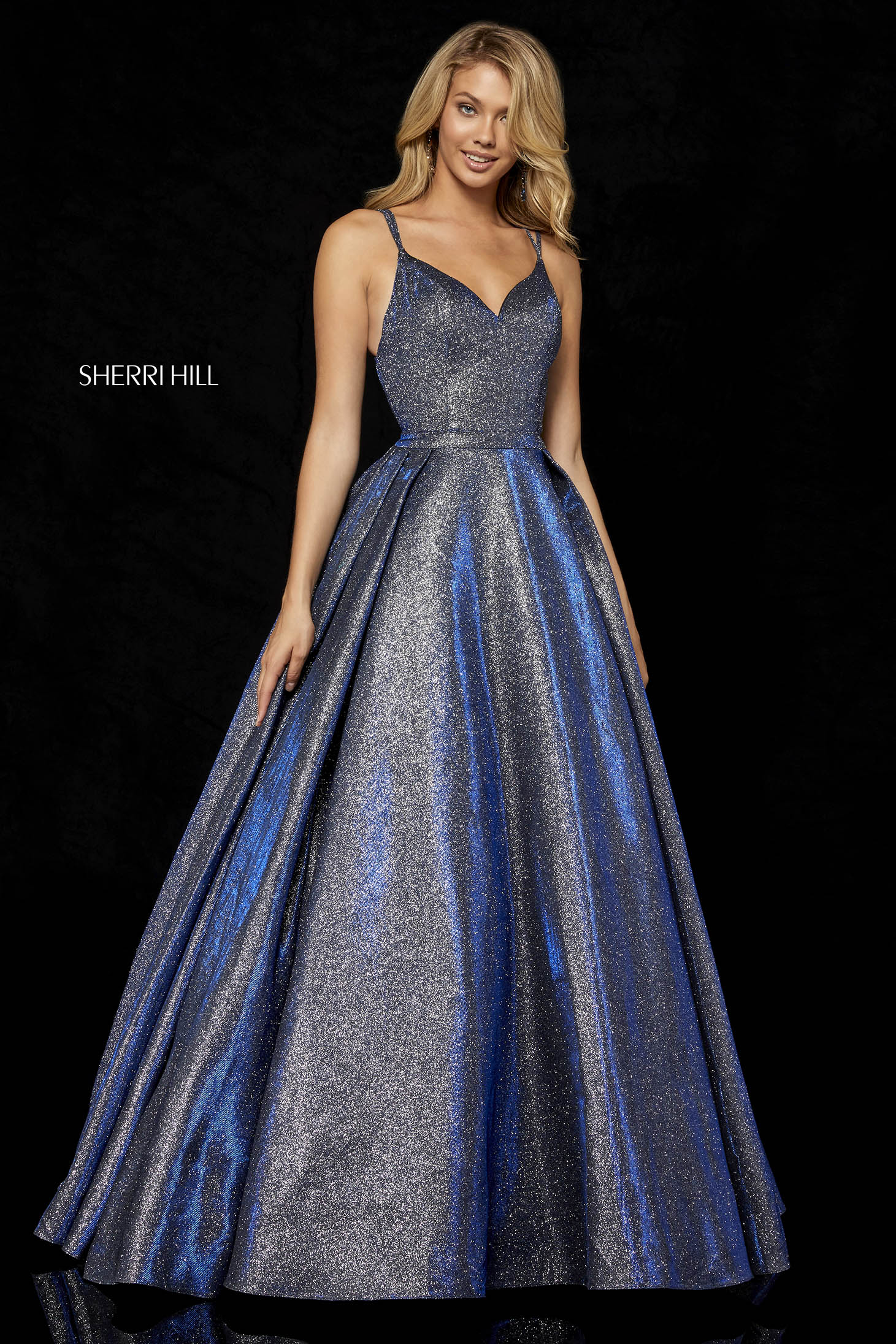 Sherri Hill 52364 Blue Dress