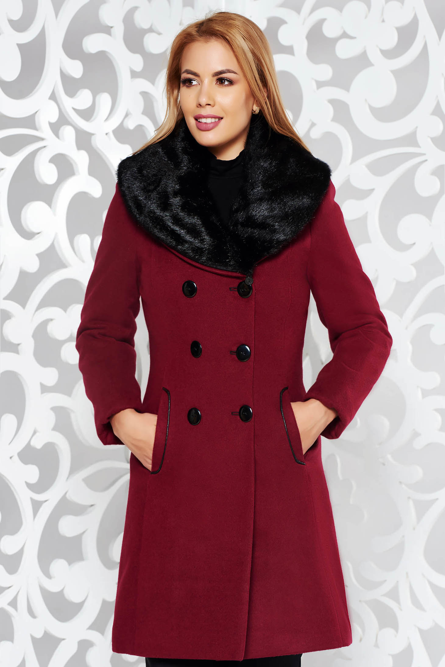 wool coat with lining